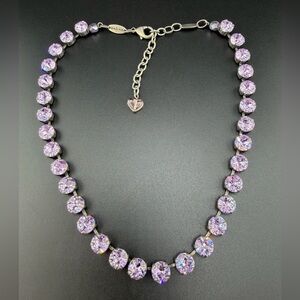 Sabika 2015 Lavender Crystal Collar Necklace 16-18”